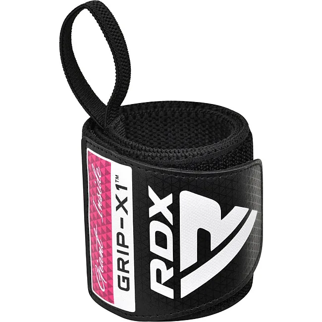 Бинты для запястий (кистовые бинты) RDX GYM WRIST WRAP R11 BLACK/PINK