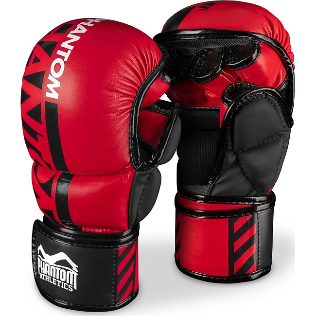 Перчатки для ММА Phantom APEX Red (капа в подарок)