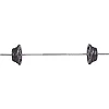 Штанга разборная стальные блины HIGHQ SPORT TA-2431-80 длина-1,8м 25мм 80кг графитовый-серый