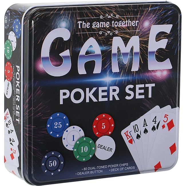 Набор для покера в металлической коробке Professional Poker chips SP-SPORT
 IG-8655 80 фишек