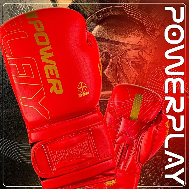 Боксерские перчатки PowerPlay 3089 Alpha Красные
