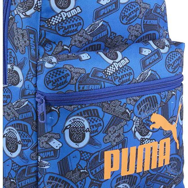 Рюкзак Puma PHASE AOP Small Backpack 13L синий 37х25х12 см