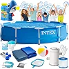 Басейн каркасний 15в1 INTEX 28202, 305 х 76 см + машина для створення бульбашок