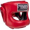 Шлем с бампером кожаный TOP KING Pro Training TKHGPT-CC (Красный)