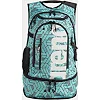 Рюкзак спортивный Arena FASTPACK 3.0 ALLOVER 40L черный, бирюзовый 54x36x27 см