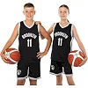 Детская баскетбольная форма NBA клуб Brooklyn Nets 11 3578 (Черный-белый)