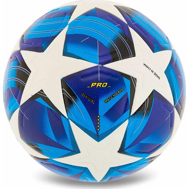 Футбольный мяч SP-SPORT FB-4993 №5 PU (Синий-белый)
