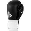 Боксерські рукавиці Adidas Hybrid 100 (чорний-білий, ADIH100)
