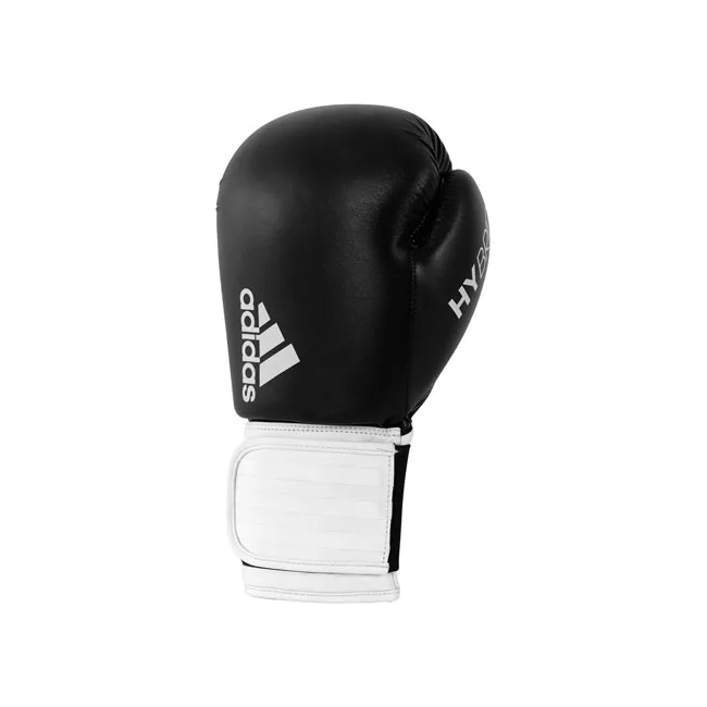 Боксерські рукавиці Adidas Hybrid 100 (чорний-білий, ADIH100)