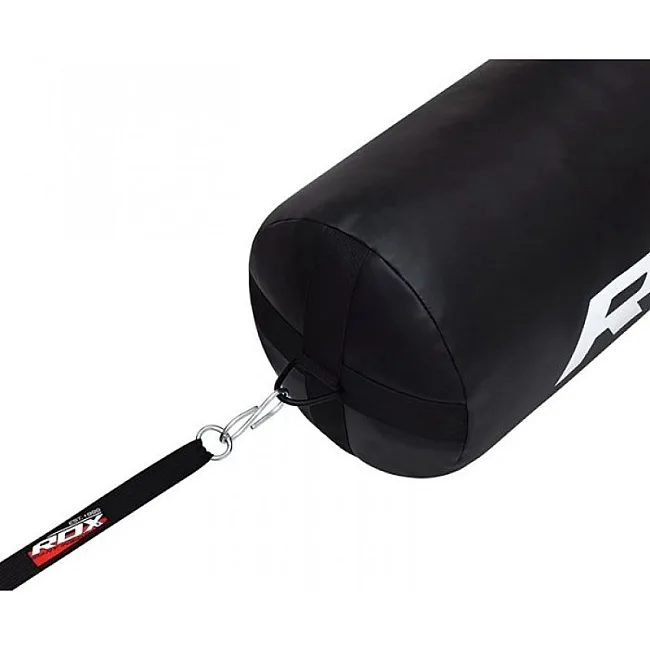 Боксерський мішок RDX Leather Black/Red (1.5м, 45-55кг)