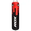 Боксерський мішок RDX Leather Black/Red (1.5м, 45-55кг)
