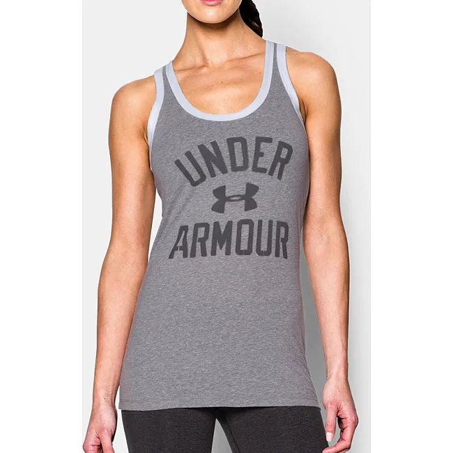 Женская майка Under Armour Favorite Graphic Tank True Gray Heather