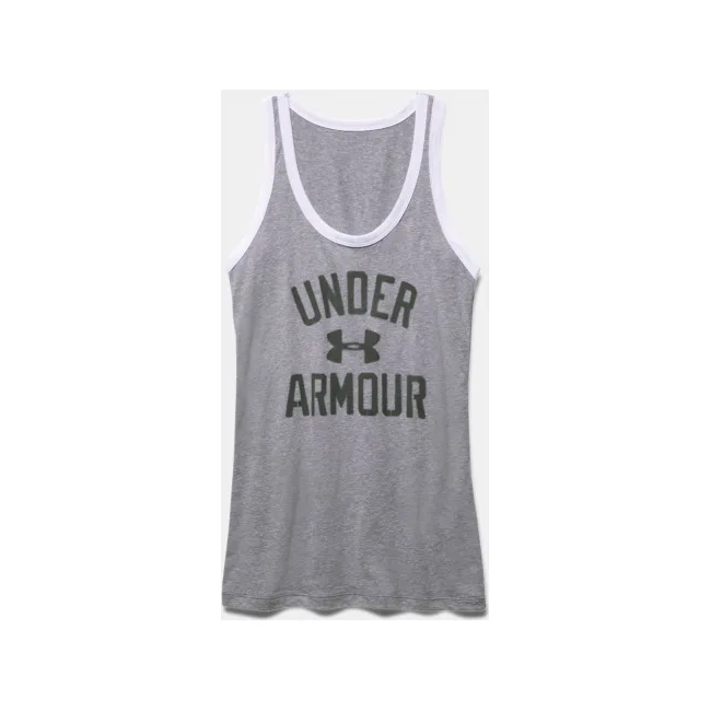Женская майка Under Armour Favorite Graphic Tank True Gray Heather