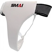 Женская защита паха с лицензией WKF (белый) SMAI SM B 142
