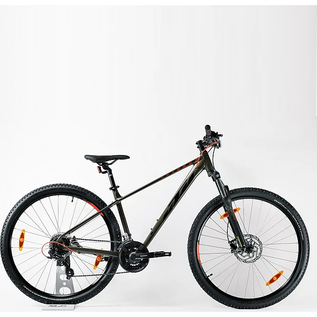 Горный велосипед KTM CHICAGO 292 29" рама M/43, матовый черный (оранжевый), 2022