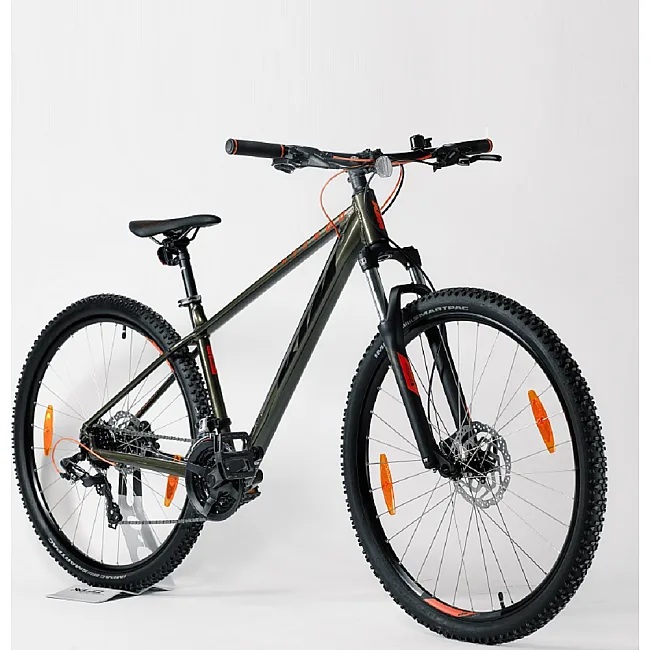 Горный велосипед KTM CHICAGO 292 29" рама M/43, матовый черный (оранжевый), 2022