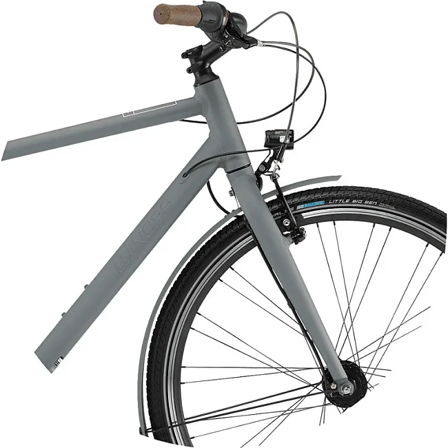 Городской велосипед WINORA Aruba men 28" 8-G Nexus FL, рама 56, серый матовый, 2021