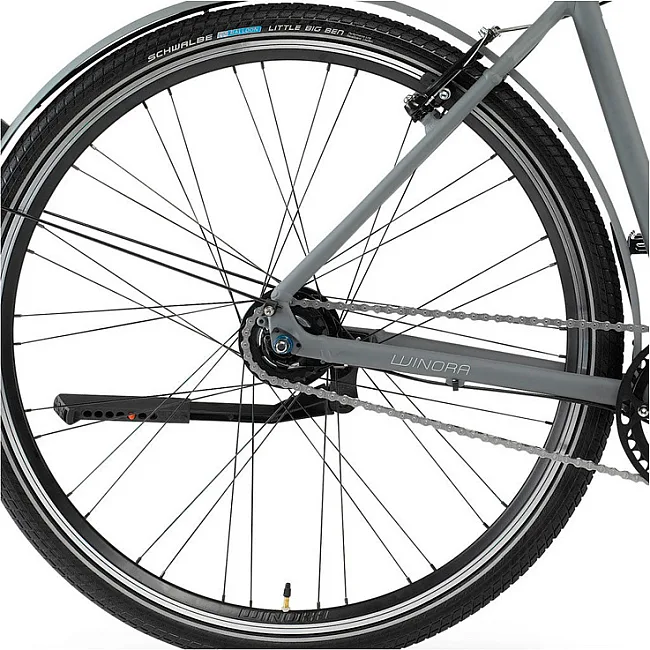 Городской велосипед WINORA Aruba men 28" 8-G Nexus FL, рама 56, серый матовый, 2021