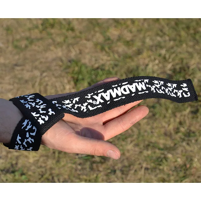 Ламки для тяги MADMAX Power Wrist Straps Camo/White