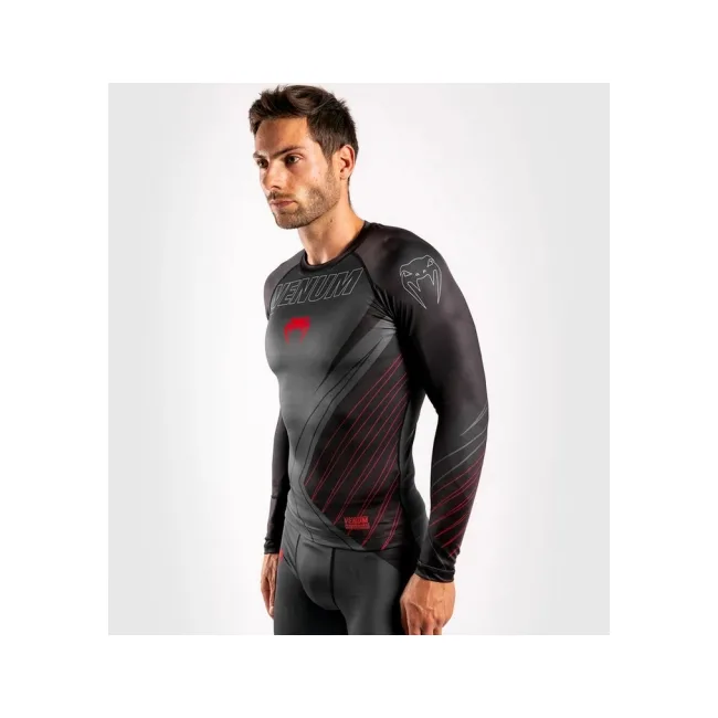 Рашгард із довгим рукавом VENUM Contender 5.0 Black Red