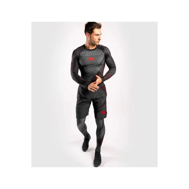 Рашгард із довгим рукавом VENUM Contender 5.0 Black Red