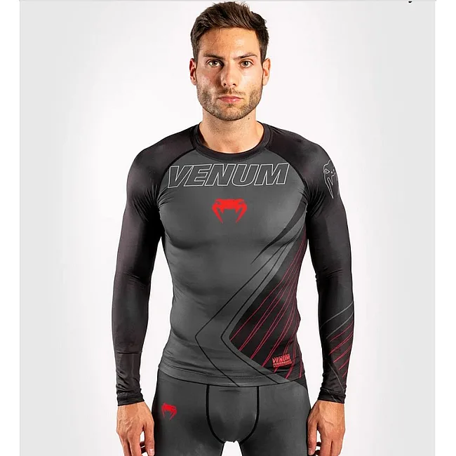 Рашгард із довгим рукавом VENUM Contender 5.0 Black Red