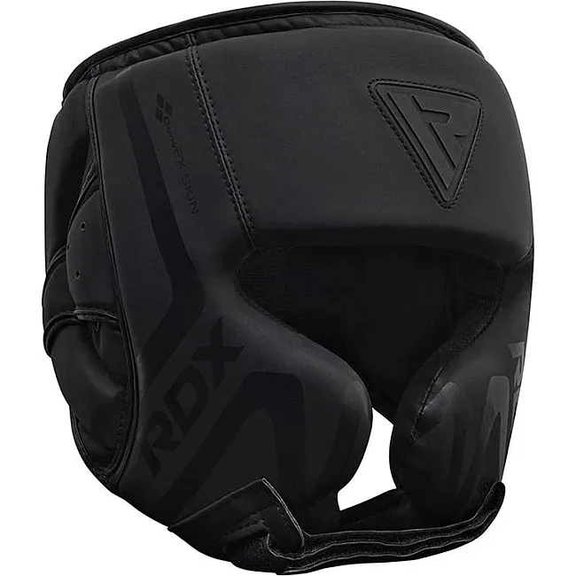 Шлем для бокса RDX T15 Noir Cheek Protector Black