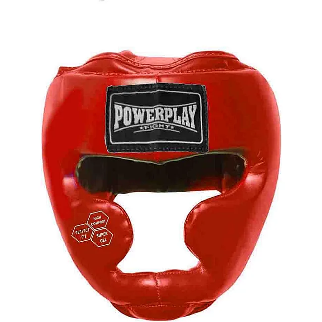 Тренировочный шлем для бокса POWERPLAY 3043 Красный