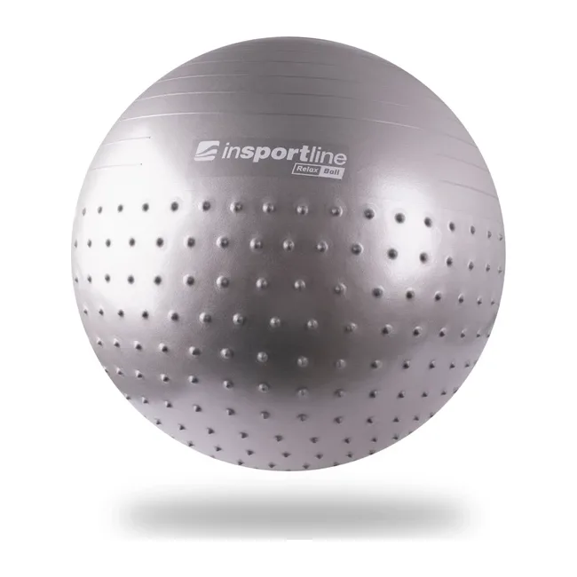 М' гимнастический inSPORTline Relax Ball 75 см - серый