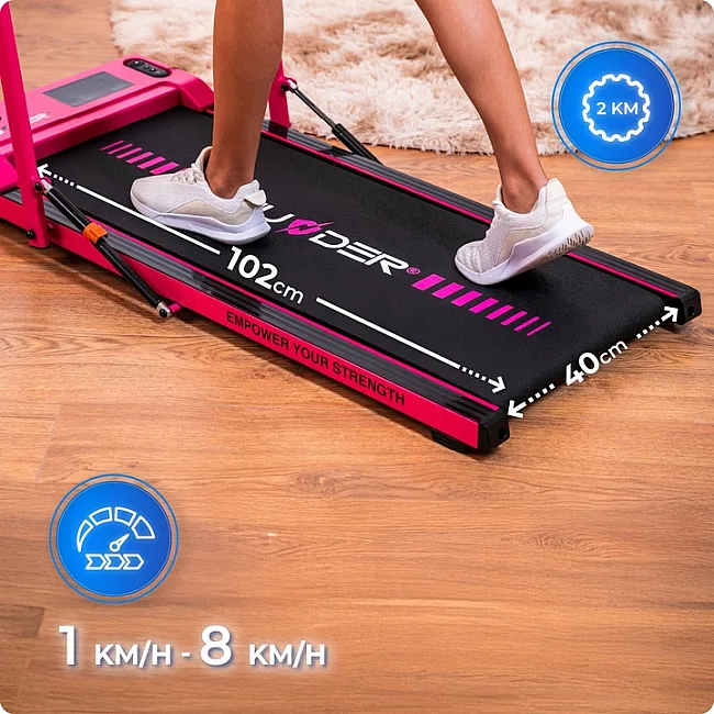 Беговая дорожка электрическая THUNDER VIVA-PINK