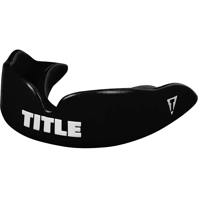 Капа TITLE Boxing Super Shield X2 детская (возраст до 10) Black