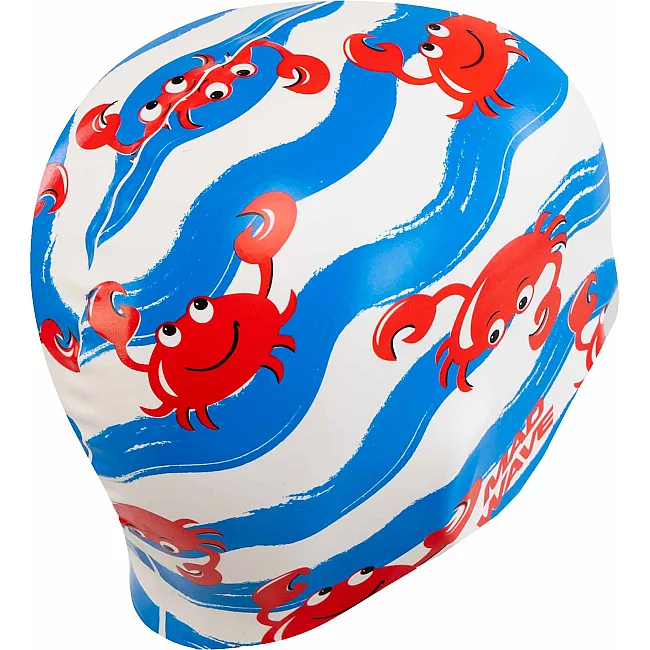 Шапочка для басейну силіконова для дорослих MADWAVE Crabs M057407 (Білий)