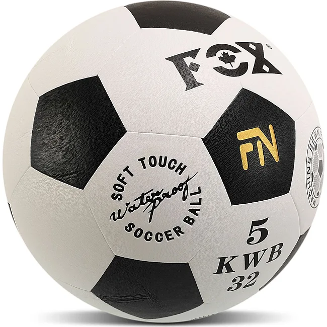 Футбольный мяч FOX FB-7628 №5 PU (Белый-черный)