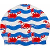 Шапочка для бассейна силиконовая для взрослых MADWAVE Crabs M057407 (Белый)
