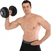 Разборные гантели пластиковые наполнитель цемент 20кг MDbuddy TA-7054-20 (Черный)