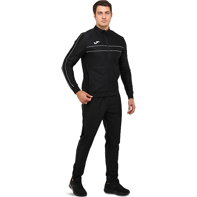 Спортивный костюм кофта на брюки и молнии JOMA SWISSGEARY 103564-102 (Черный-белый)