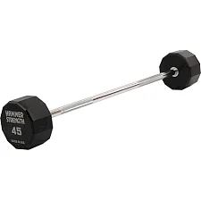 Штанга неразборная с фиксированным весом прямая PEV HAMMER STRENGHT TA-9979-45 (Черный)
