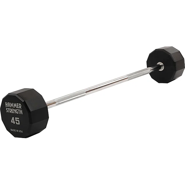 Штанга нерозбірна з фіксованою вагою пряма PEV HAMMER STRENGHT TA-9979-45 (Чорний)