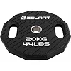 Млинці диски TPU 2 Handle металева втулка ZELART TA-6996-20 (Чорний)