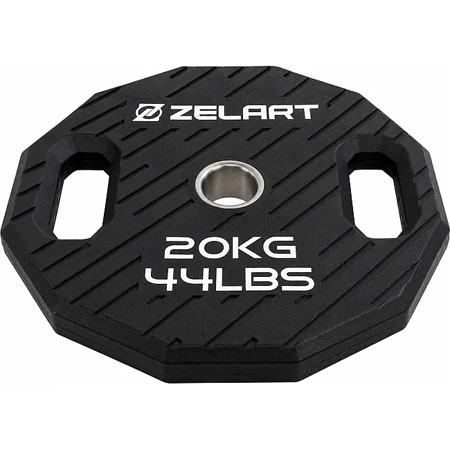 Млинці диски TPU 2 Handle металева втулка ZELART TA-6996-20 (Чорний)