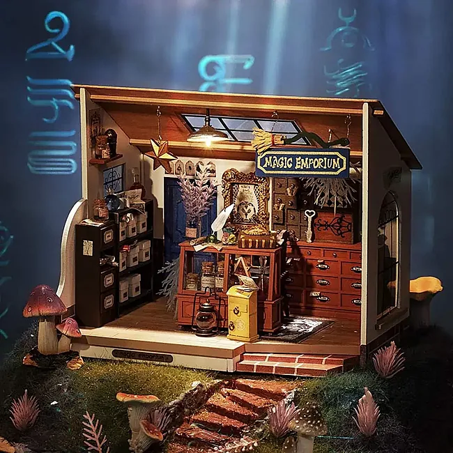 Конструктор 3D міні-будинок Robotime Rolife Kiki's Magic Emporium DG155