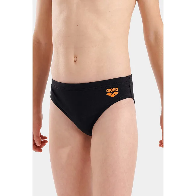 Плавки-слепые для мальчиков Arena BRIGHT SWIM BRIEFS черный, оранжевый (для детей)