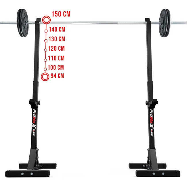 Тренировочный набор K-Sport прямая скамья KSH024 + регулируемые стойки KSH015