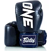 Боксерские перчатки Fairtex BGV1-ONE (натуральная кожа) Blue (бинты в комплекте)