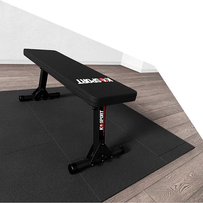 Тренировочный набор K-Sport прямая скамья KSH024 + регулируемые стойки KSH015