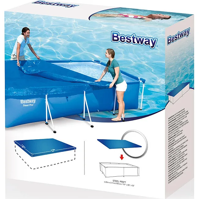 Накриття для каркасного басейну Bestway 58107 400 x 211 см