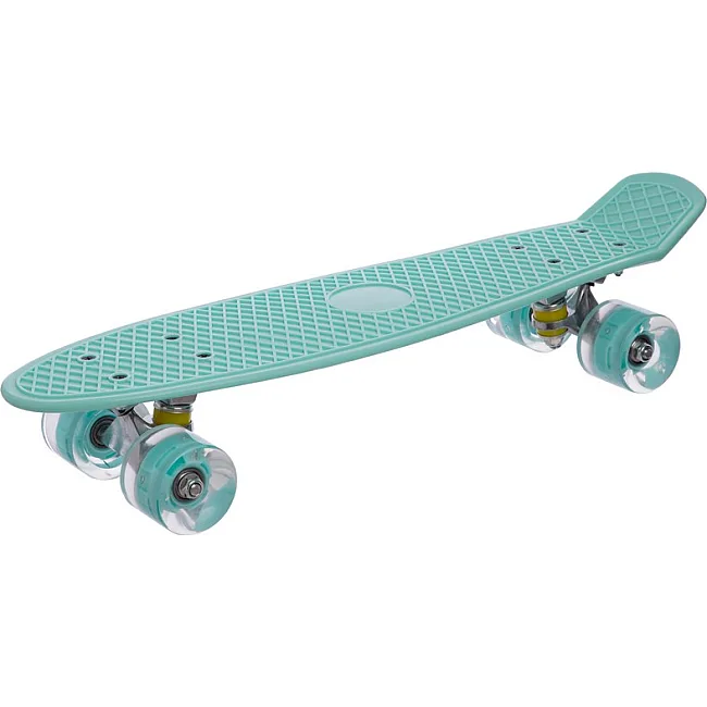 Пенни борд Penny Board круизер пластиковый со светящимися колесами 22