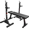 Тренировочный набор K-Sport прямая скамья KSH024 + регулируемые стойки KSH015