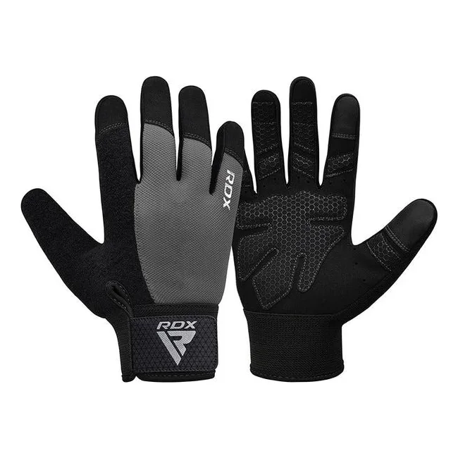 Перчатки для фитнеса RDX W1 Full Finger Plus Grey