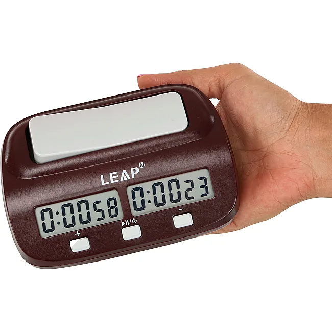 Годинник шаховий електронний багатофункціональний LEAP SP-SPORT
 PQ9907 пластик 17х10х5, 5см